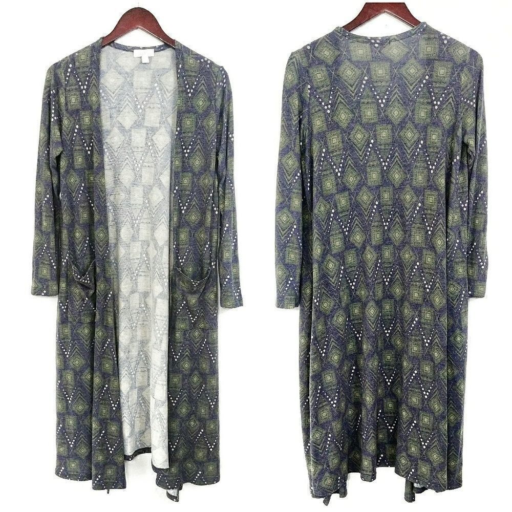 Lularoe Sarah Cardigan Blue Sweater Long Small